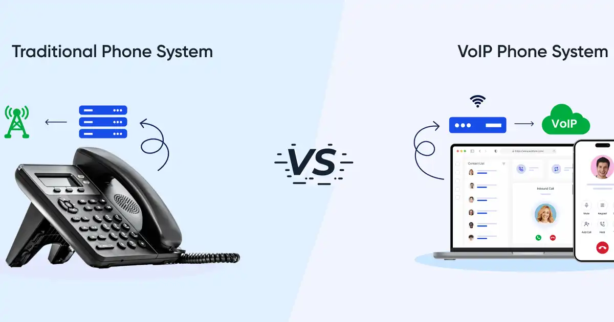 تفاوت سیستم های VoIP با تلفن های سنتی چیست؟